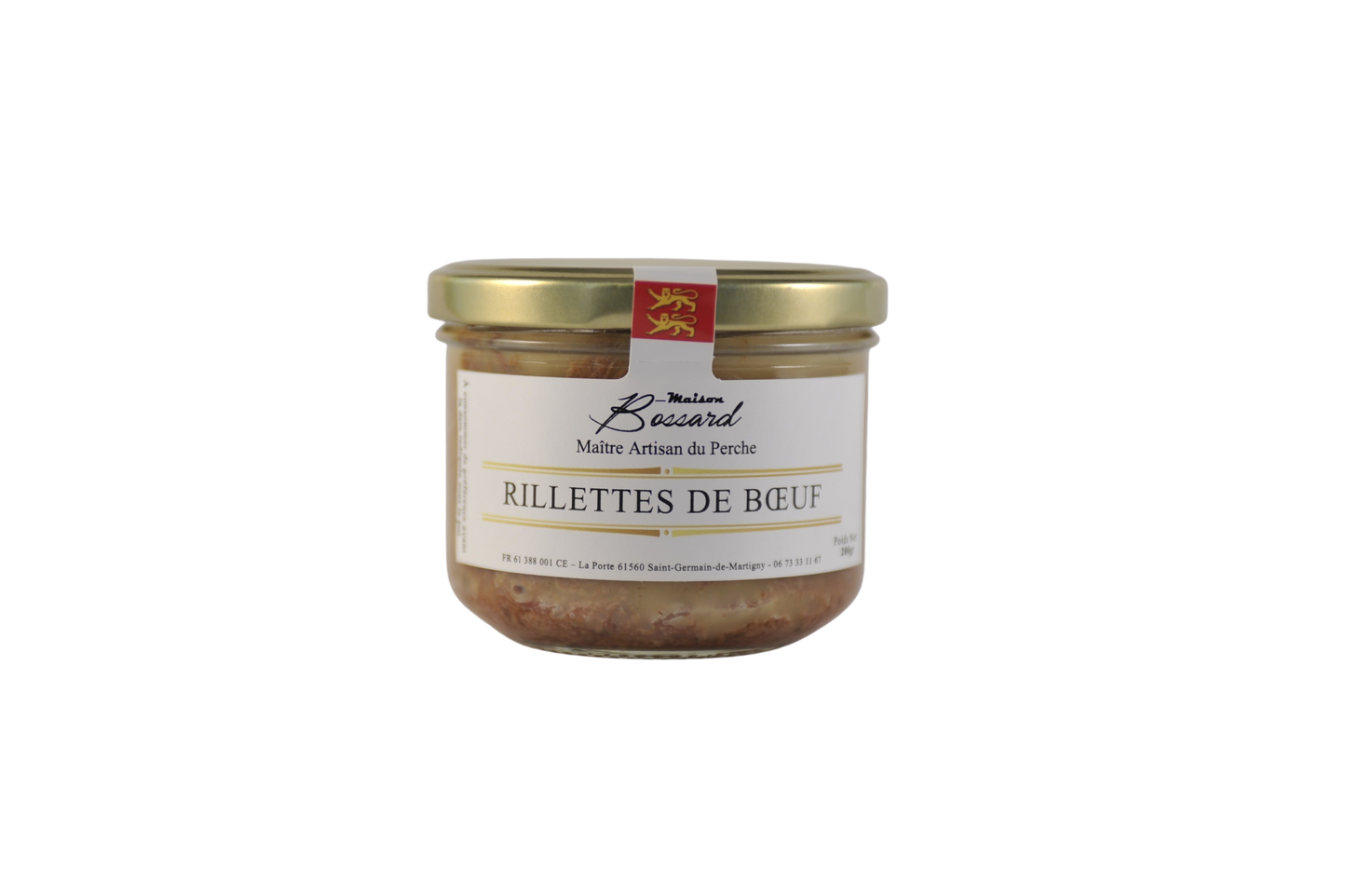 Rillettes de boeuf - 200g - Maison Bossard