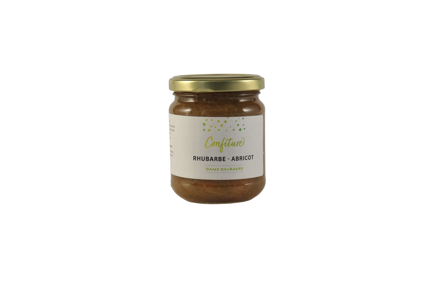 Rhubarbe Abricot - Confiture 250g - Dame Rhubarbe